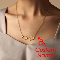 kaifanxi personalized name necklace personalized personalized letter choker necklace stainless steel pendant nameplate gift drop