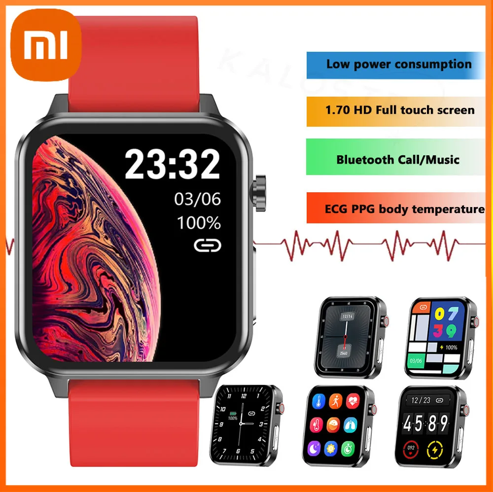 

Xiaomi Smart Watch Bluetooth Call Men Heart Rate Blood Pressure Monitor ECG Fitness Bracelet Sports Waterproof Woman Smartwatch