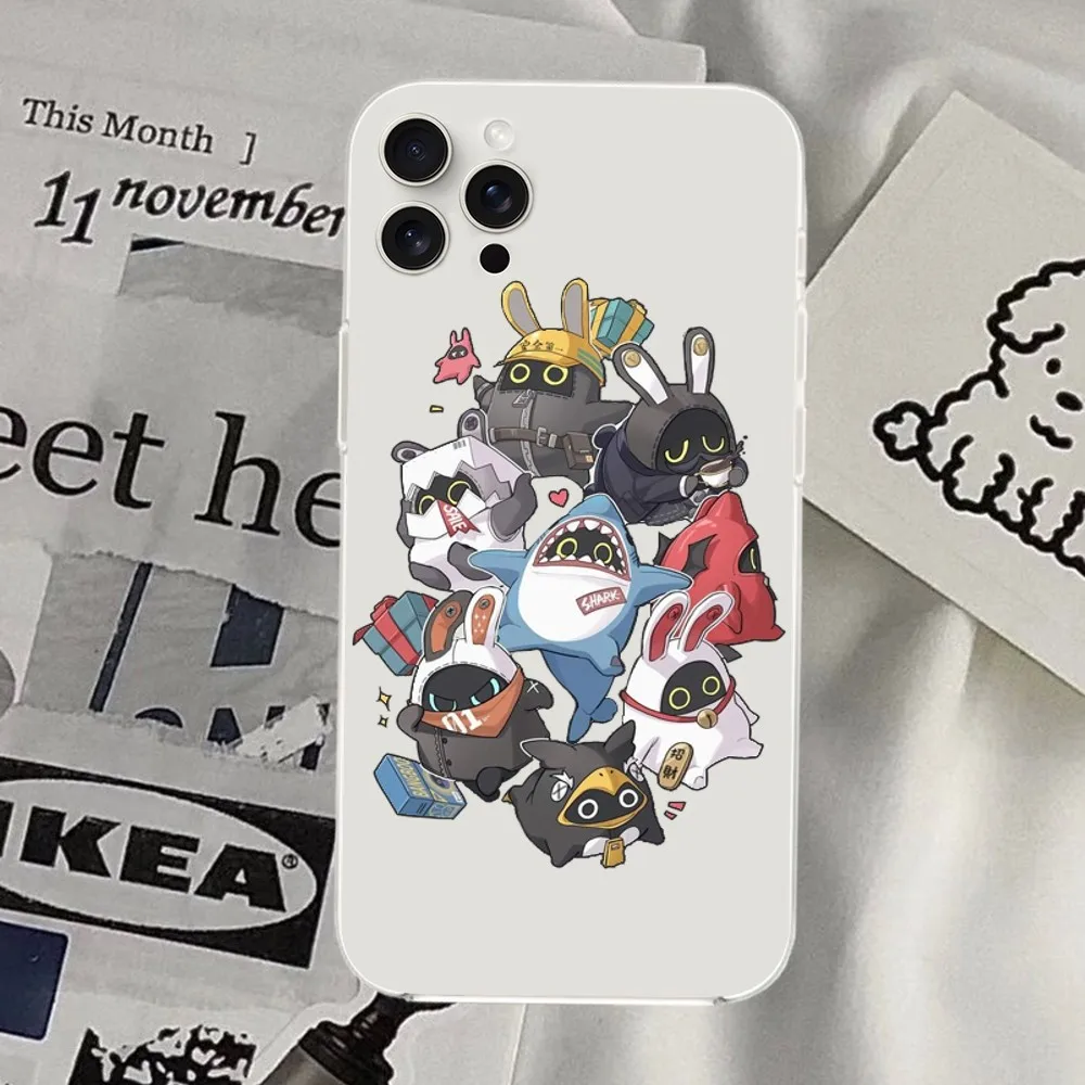 Чехол для телефона Game Z-Zenless Zone Zero Bangboo прозрачный чехол iPhone Mini Plus 11 13 12 14 15 16 Pro XS Max