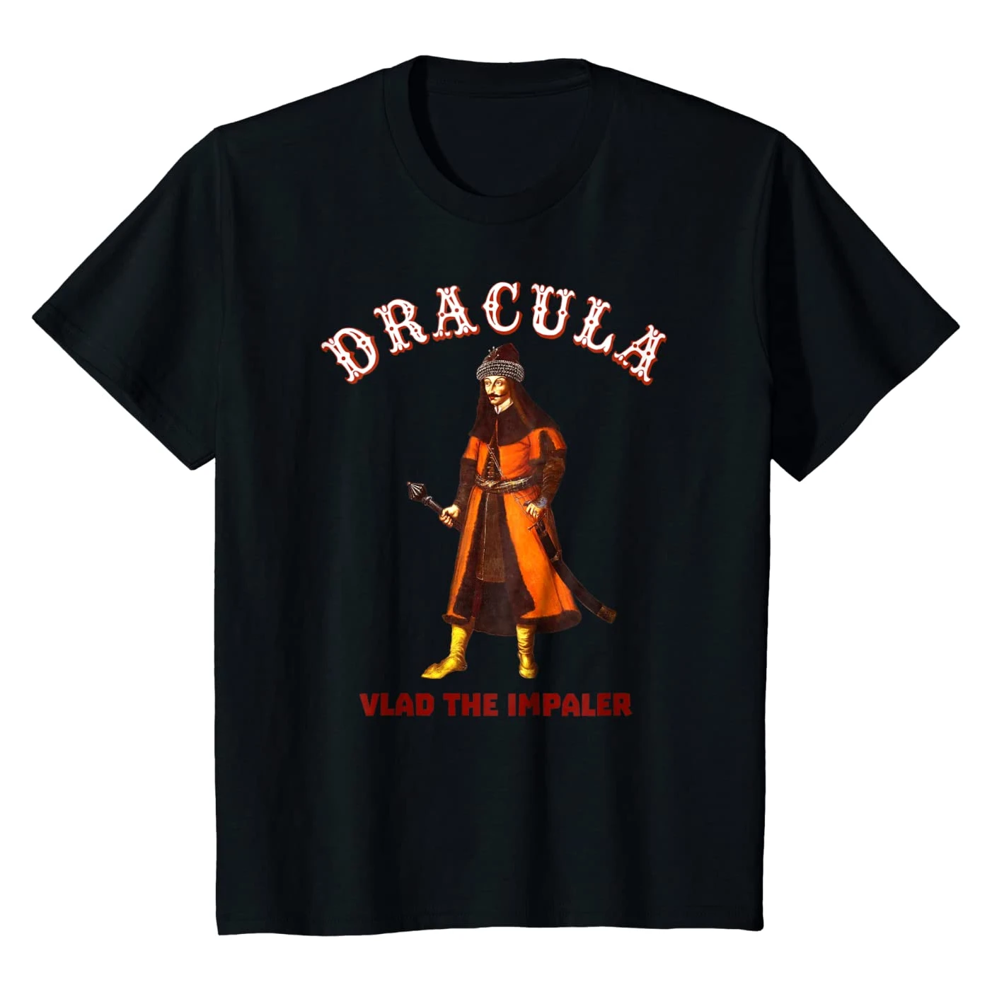 

Vlad The Impaler. Vlad Dracula Oil Painting Poster T-Shirt. Summer Cotton Short Sleeve O-Neck Mens T Shirt New S-3XL