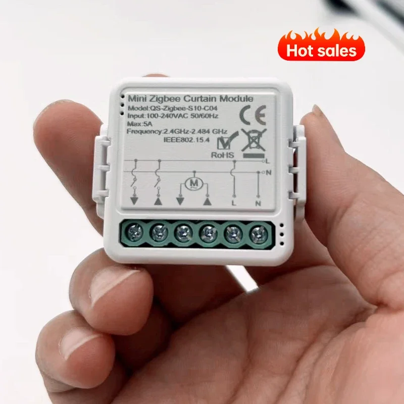 Модуль автоматизации штор Tuya Wi-Fi/Zigbee переключатель жалюзи подключенный