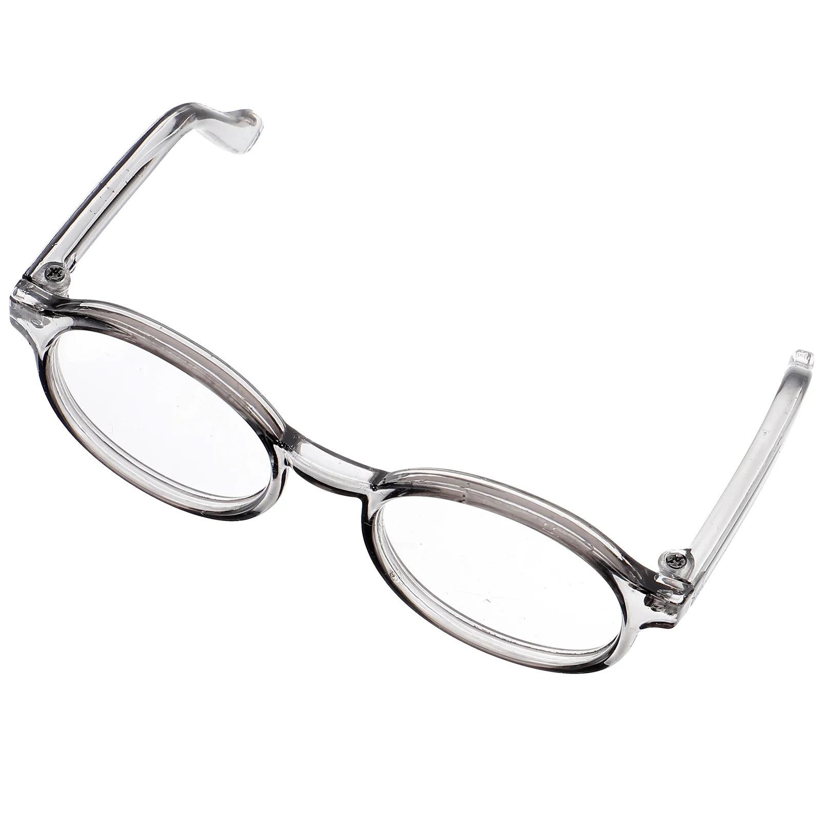 

Decorate Glasses Child Round Miniature Spectacles Dolls Plastic Eye-catching Toys