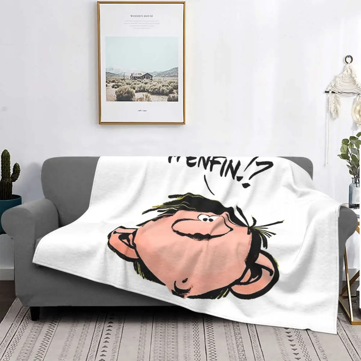 

Бельгийское комиксное одеяло, фланелевый журнал на весну и осень, теплые Пледы из фильма «Спиро» Гастон лагавафе для зимнего постельного бе...