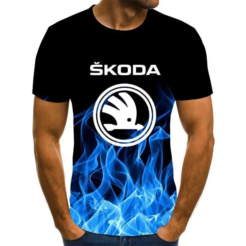 

2022 Men's Summer Skoda T-shirt Men's High Quality Xxs-6xl Men's and Women's Cotton T-shirt Short Sleeve Casual Top Printed Tops
