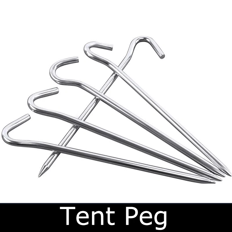 

Колышки для палатки-алюминиевые колышки для палатки с крючком-7 ''шестигранными стержнями, колышки для сада, колышки для камеры