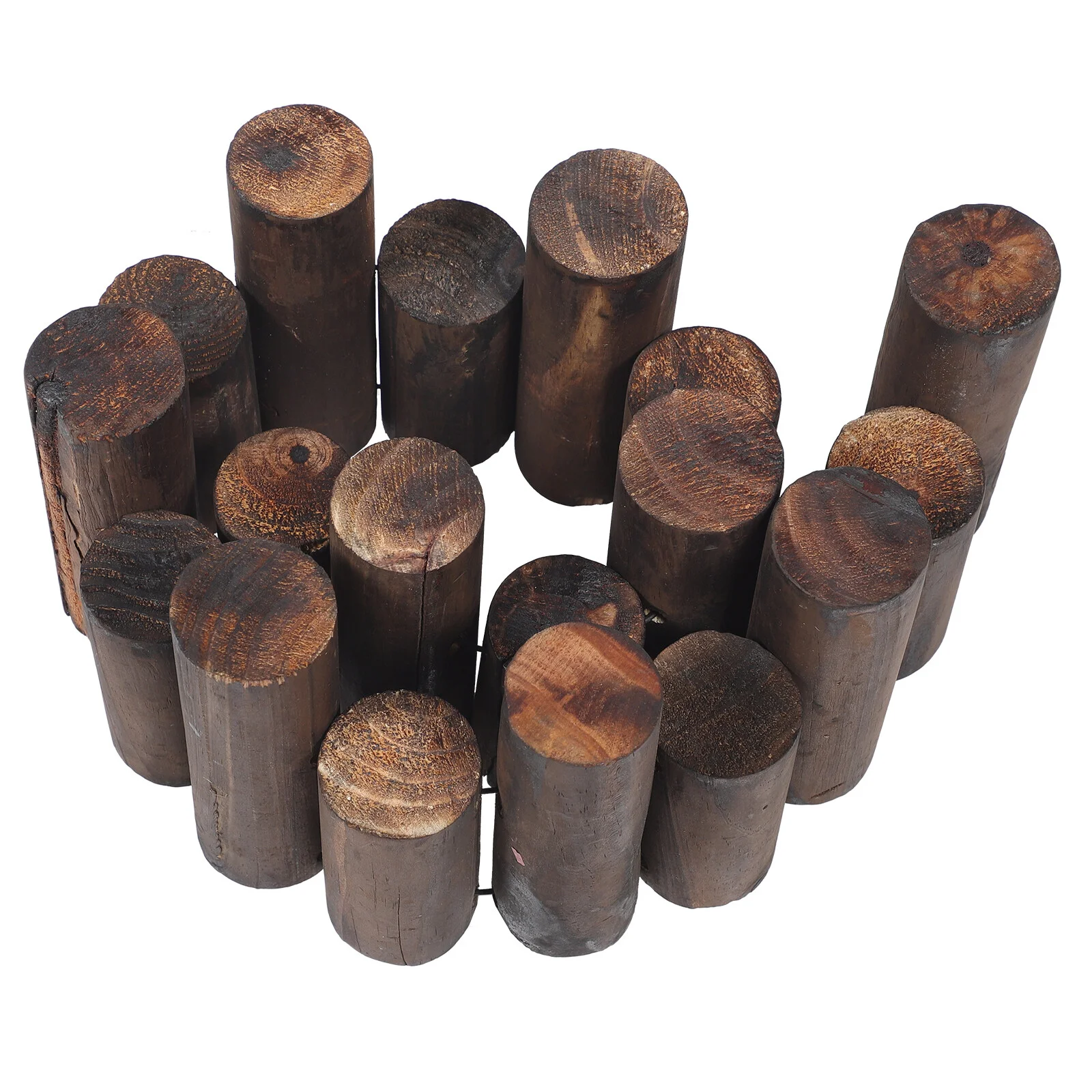 

Garden Supplies Outdoor Decoration Wood Yard Flower Beds Wooden DIY Flowerbed Decor Decoration Cylinder