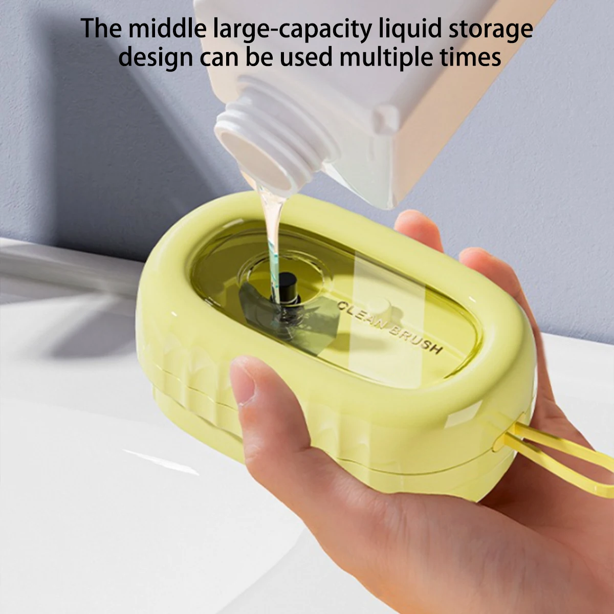 Szczotka do prania z miękkiej gumy użytku domowego Wielofunkcyjna szczotka w płynie możliwością wielokrotnego napełniania Narzędzia