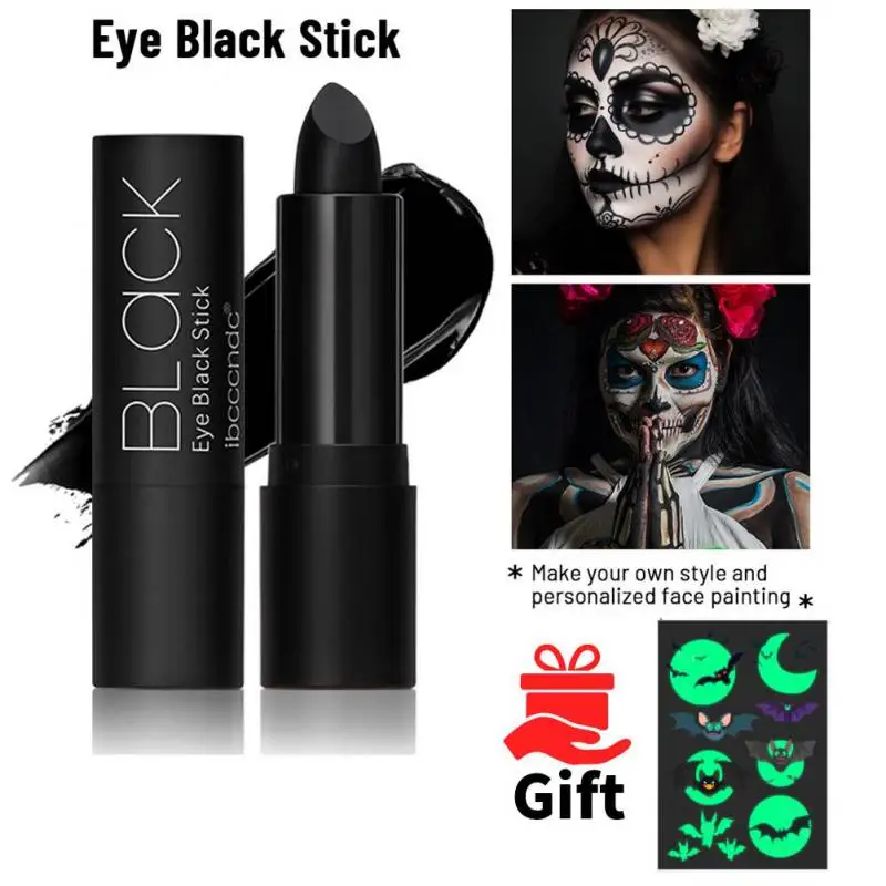 

Baseball Fan Black Face Ointments Non-harm Skin-friendly Eye Lip Black Stick For Leisure Halloween Holiday Makeup Cosmetic
