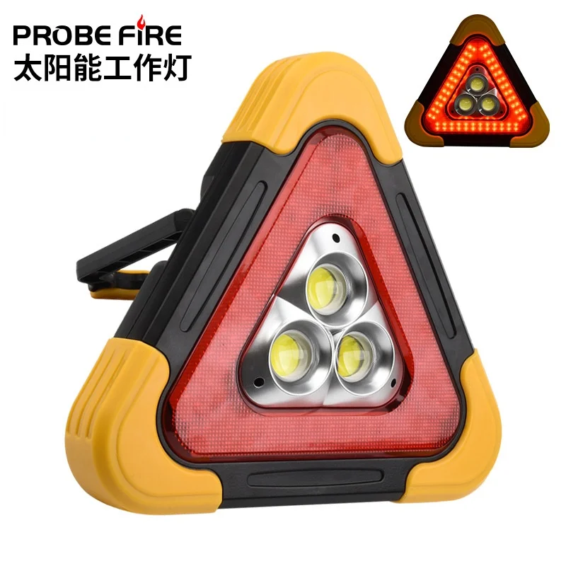 MultiFunction Triangle Warning Sign Car LED Work light Road Safety Emergency Breakdown Alarm lamp Portable Flashing light Onhand