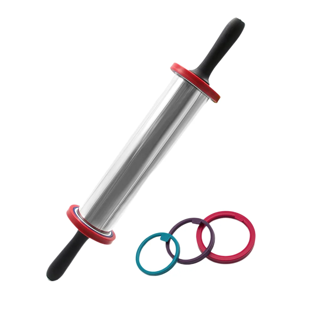 

11 дюймовый большой размер, антипригарный ролик, Регулируемый ролик из нержавеющей стали с толстыми кольцами для кухни