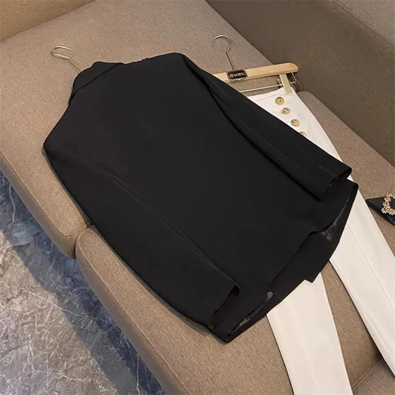 2024 тяжелый промышленный современный Блейзер модная Цветочная строчка свободный