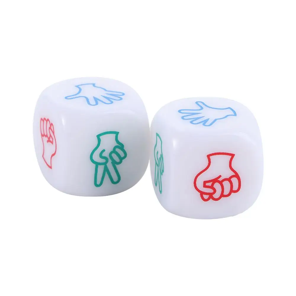 

2Pcs Scissors Stone Entertainment Family Party Board Games Finger Game Rock Paper Scissors Game Dice Game Toys