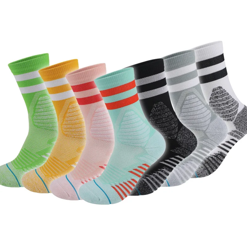 Basketball Ball Men Women Sock Sports Breathable Compression Running Riding Cycling Knee high Basketball Biking Hockey Soccer