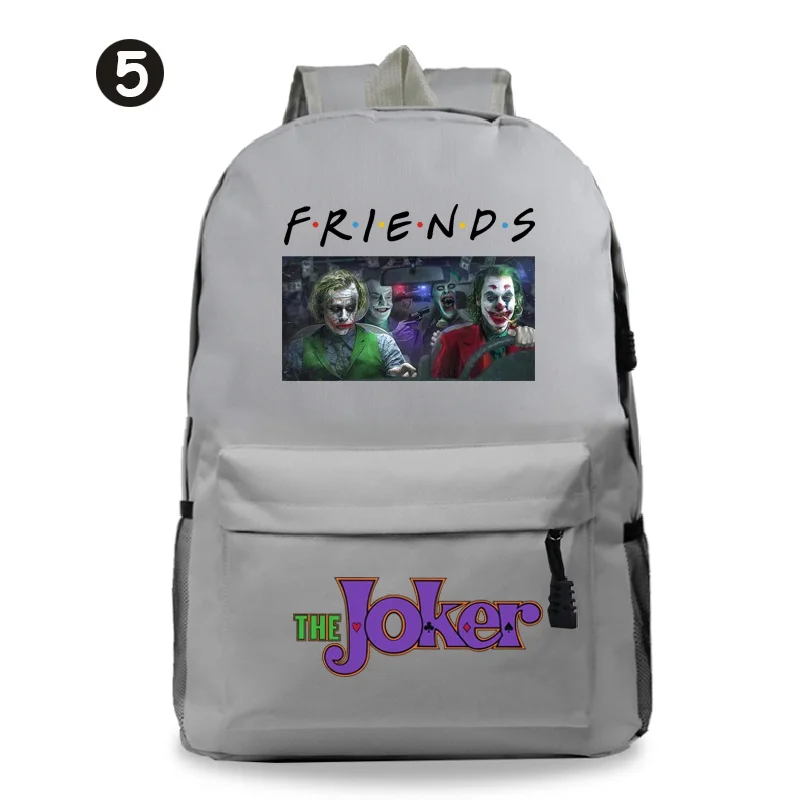 

Movie Jokers Clown Pattern Print Backpack Unisex Fashion Outdoor Backpack Teenager Students Casual School Bags
