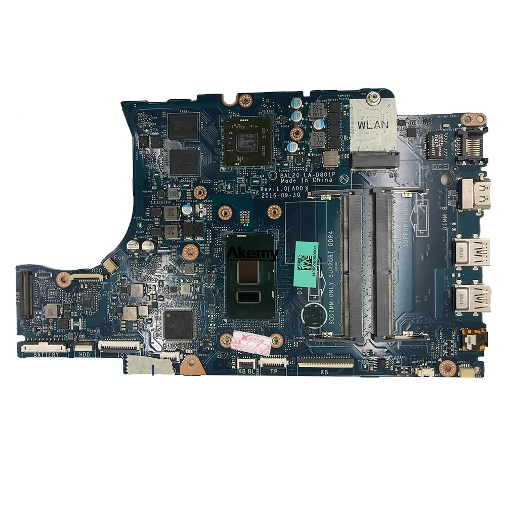 Материнская плата для ноутбука dell Inspiron 15 5567 5767 |
