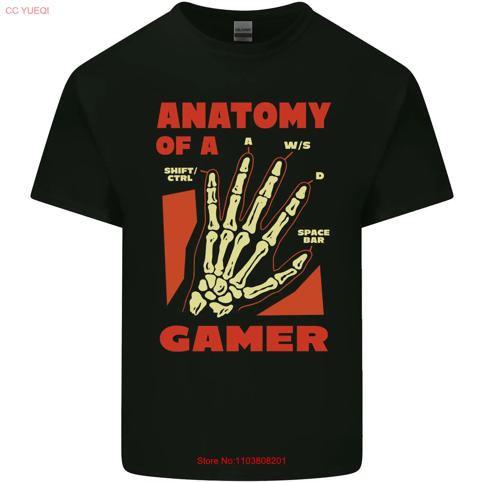 Футболка мужская хлопковая с анатомической надписью