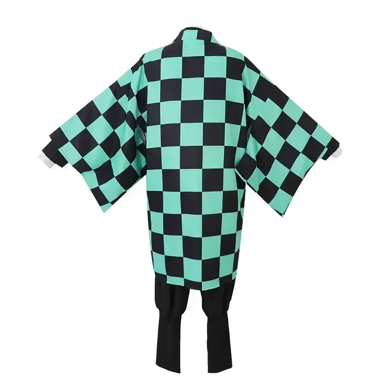 Кимоно для косплея из аниме Kamado Tanjirou кимоно киметасу катана танджиро пруик