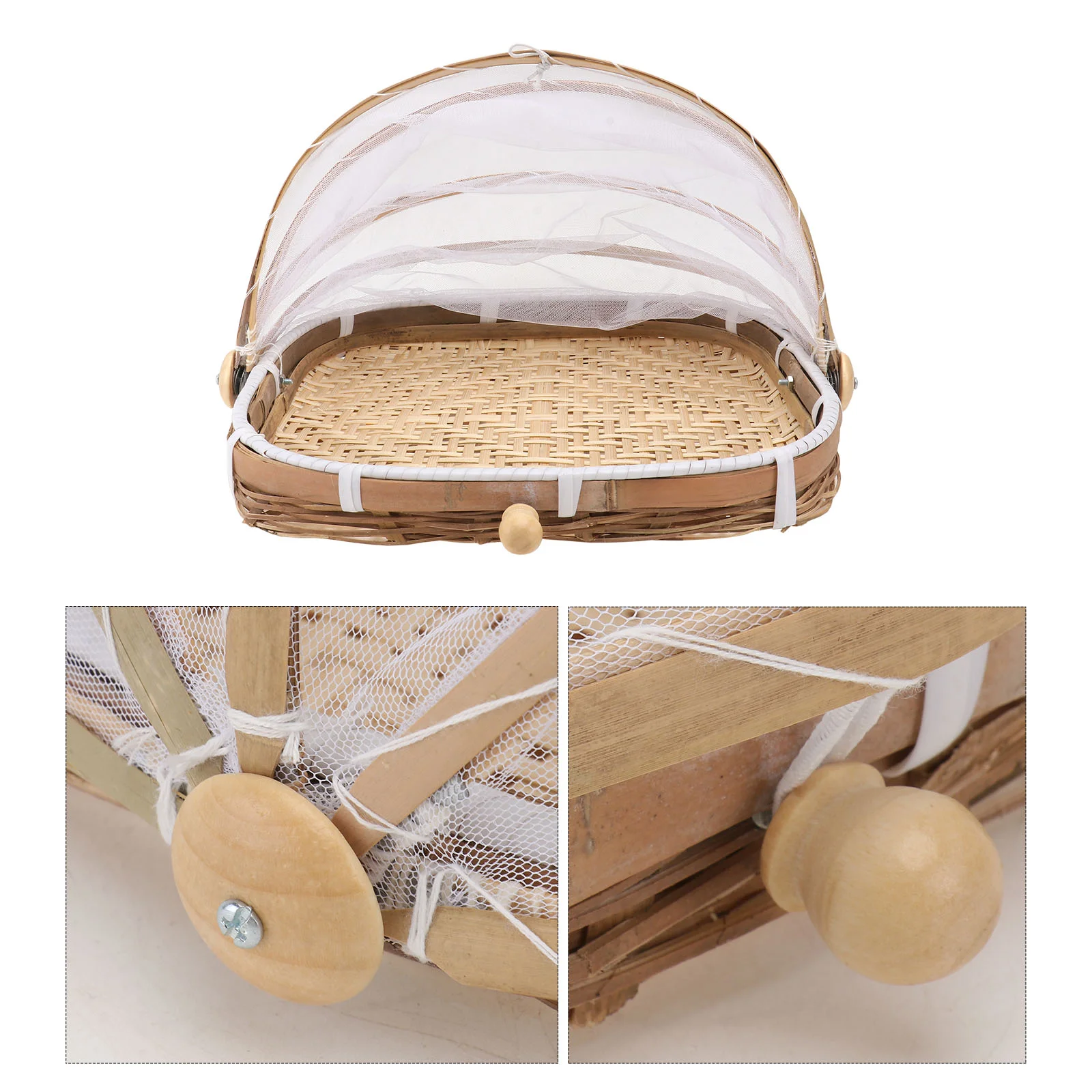 

1 шт., декоративная бамбуковая корзина для хранения продуктов