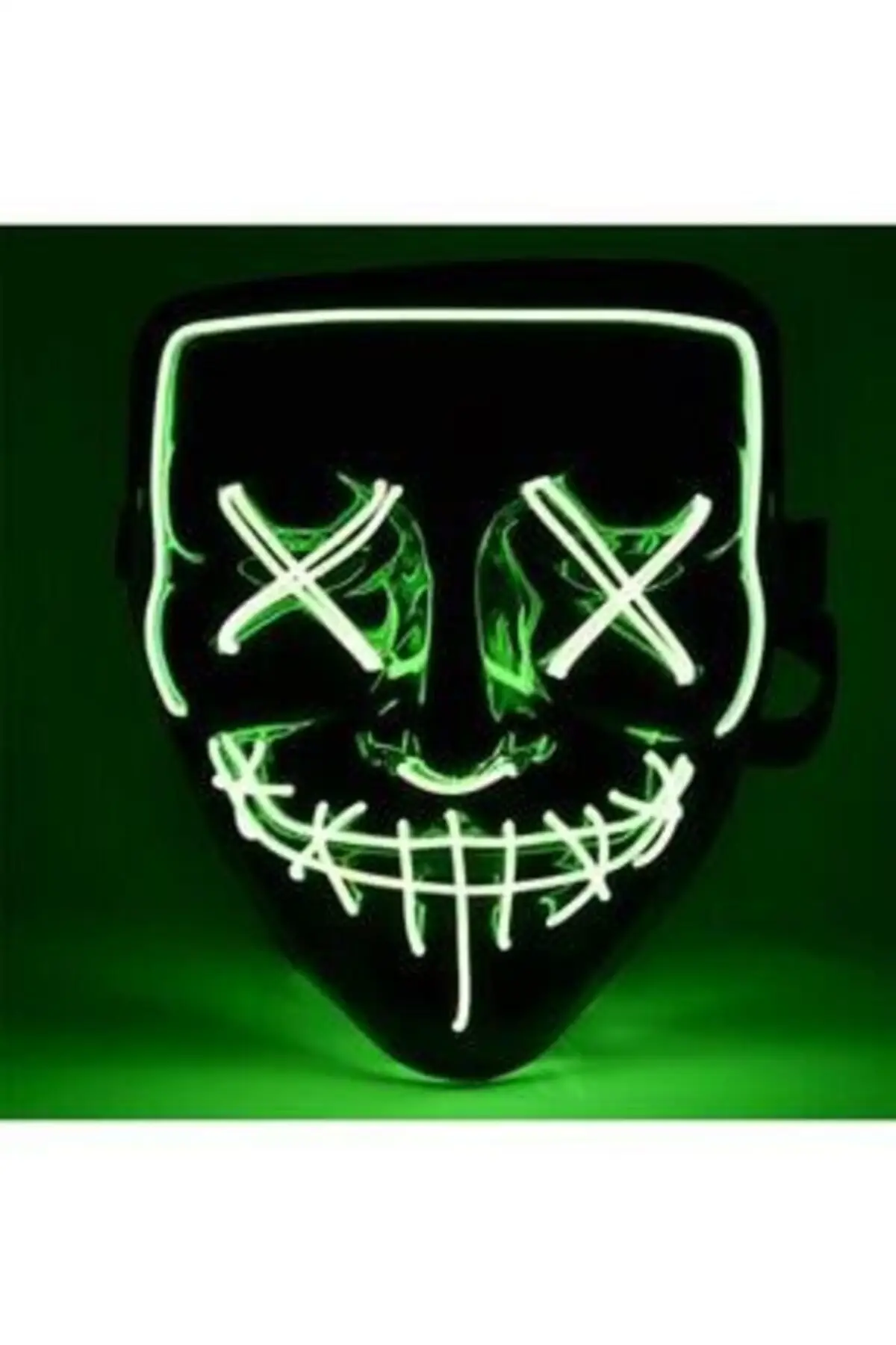 Halloween Led Luminous Party Fun Neon Mask With 3 Modes Special Design Perfect Quality