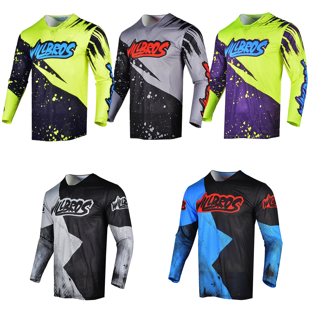 

Willbros Sprint Jersey MX Motocross Dirt Bike ATV Off Road UTV MTB BMX Downhill Race