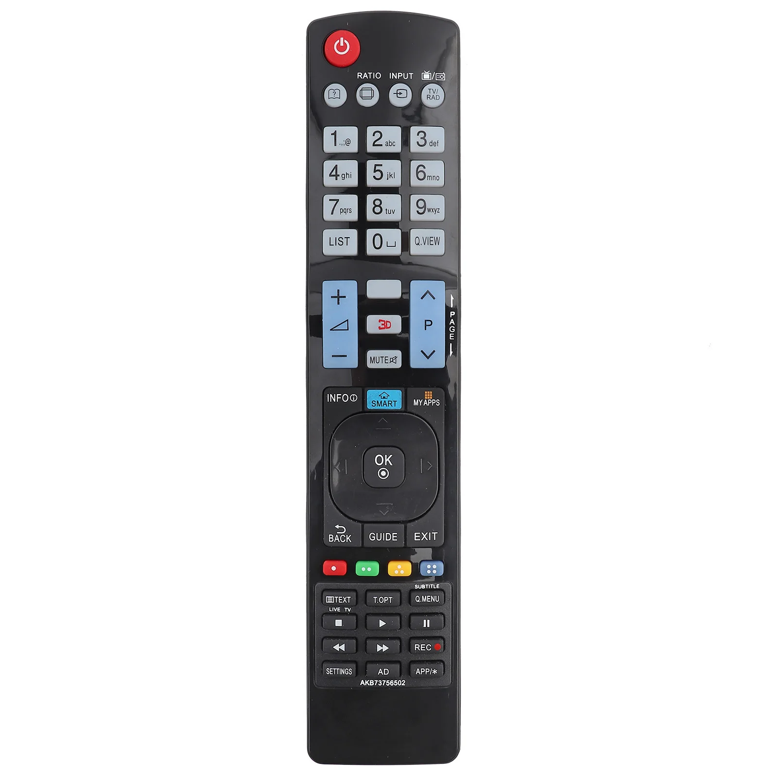 

Replacement Remote Control for LG TV 60LA620S AKB73756504 32LM620T AKB73275618 AKB73756502