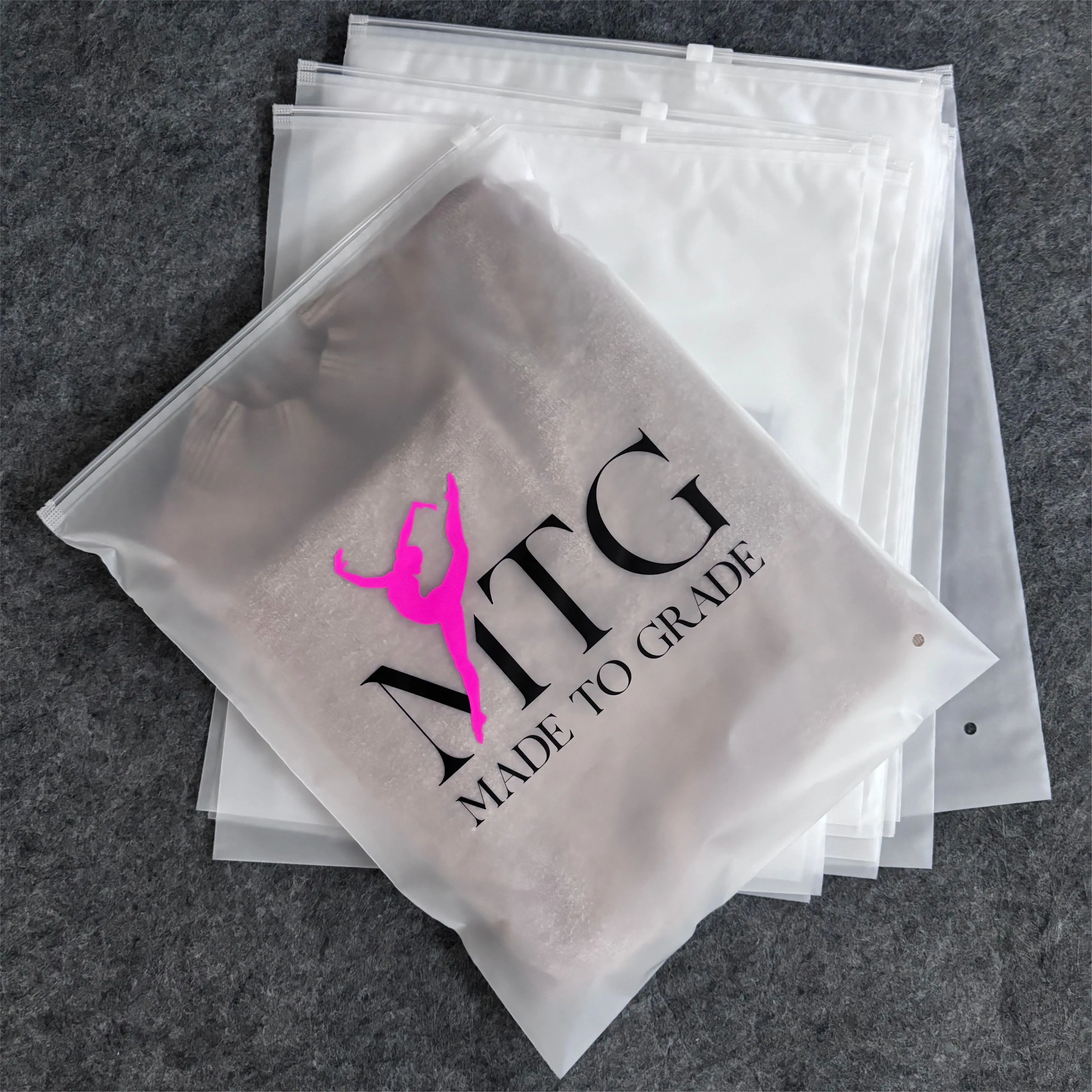 Сумка на молнии из матового ПВХ с логотипом заказ упаковочные сумки для