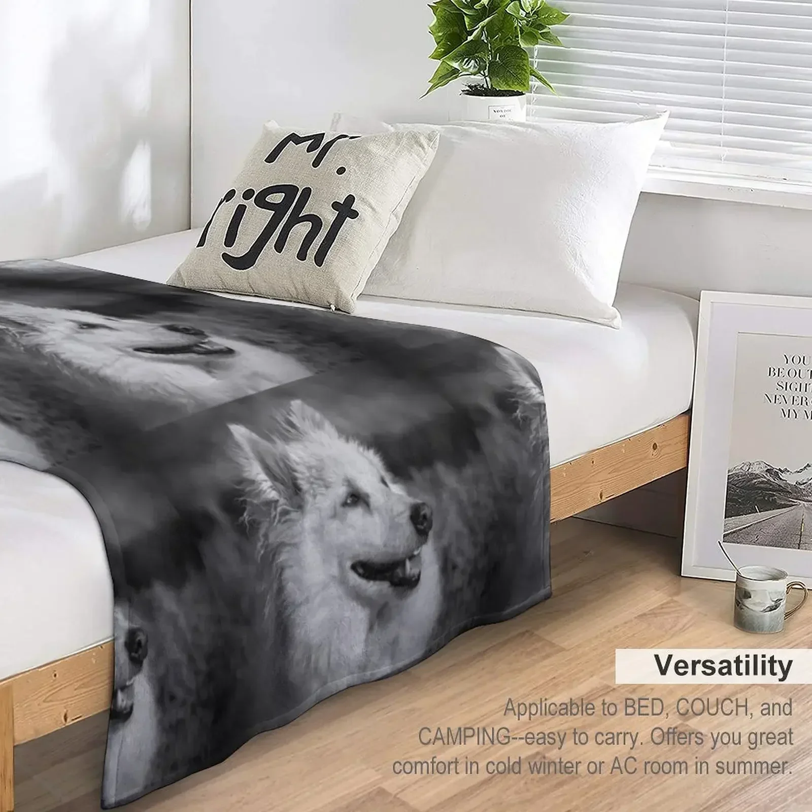 Одеяло American Eskimo милое зимнее тяжелое одеяло