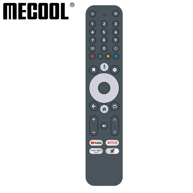 

MECOOL G20 Remote Control Voice Search Numbers Youtube Bluetooth 5.0 For KM2 PLUS DELUXE Black Color