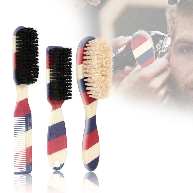 

Двухсторонняя Профессиональная парикмахерская щетка для шеи, расческа для бритья, бороды, салонная резьба, щетка для чистки, расческа для стрижки волос