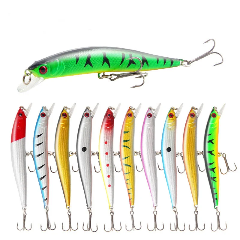 

Hot Wobblers Minnow Fishing Lure 100mm 8.3g Hard Bait Artificial Crankbait 3D Eyes Swimbait Fishing Tackle Sinking or Flaoting