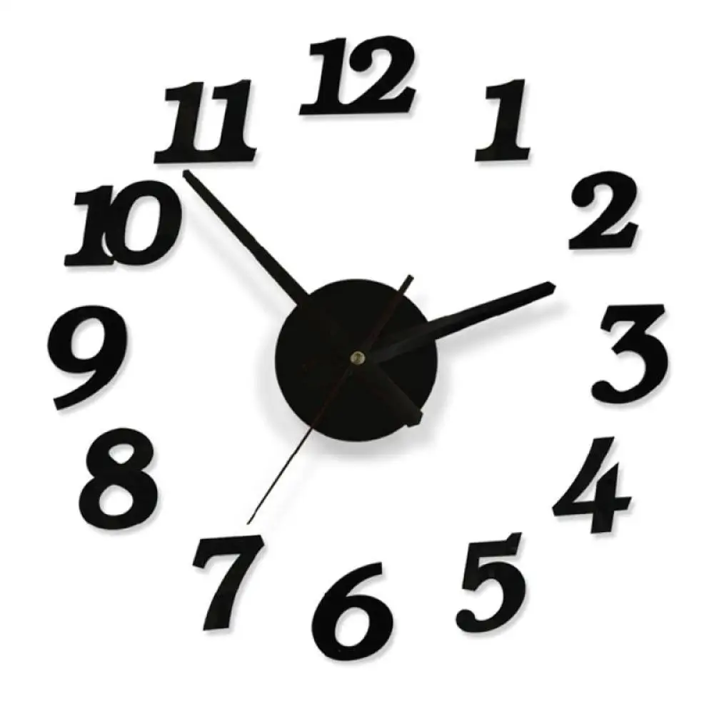 

Wall Clock Watch Clocks Arabic Numerals Horloge 3d Diy Acrylic Mirror Stickers Home Decoration Living Room Quartz Needle