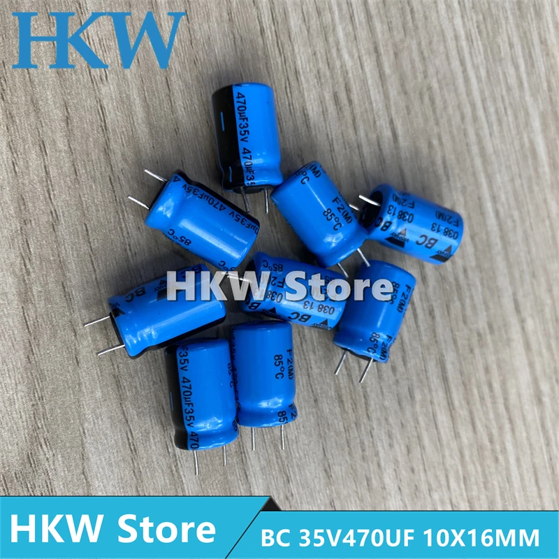 

20PCS 470UF 35V BC Standard 038 Series Capacitor 35V470UF 10 * 16 Fever Audio