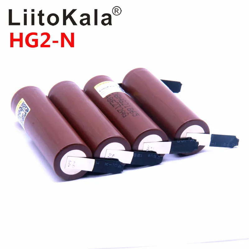 

Аккумулятор LiitoKala HG2 18650 3000 мАч, разряд 3,6 В, 20 А