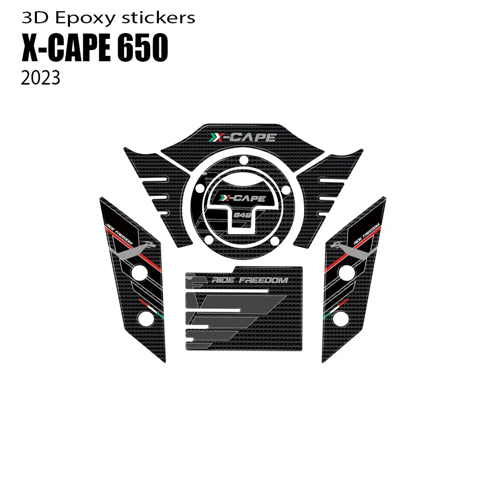 For Moto Morini XCape X Cape X-Cape 650 2022 Motorcycle Accessories 3D Epoxy Resin Sticker 2022 2023