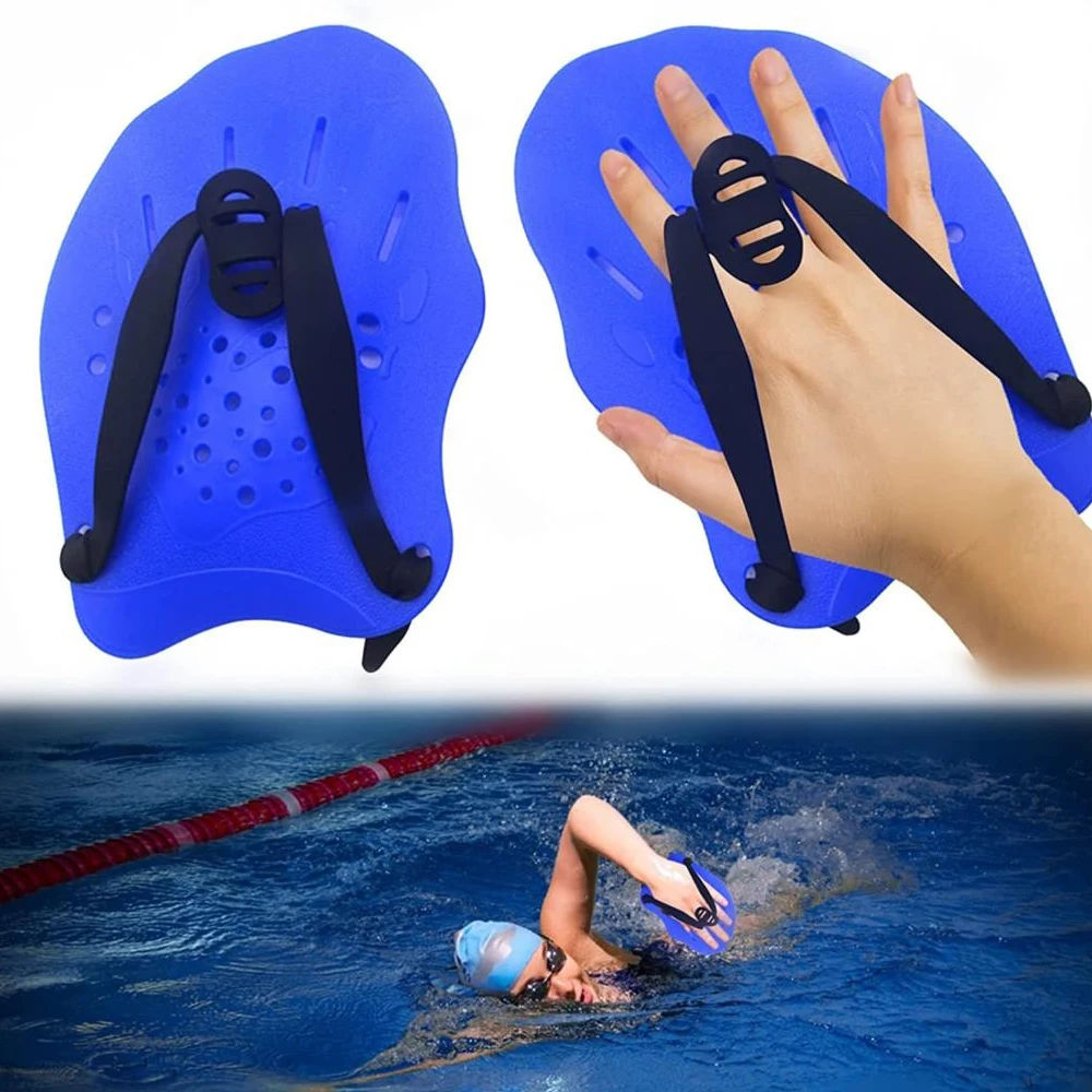 

1Pair Swimming Paddles Girdles Correction Hand Fins Flippers Palm Finger Webbed Gloves Paddle Water Sports For Adult Children
