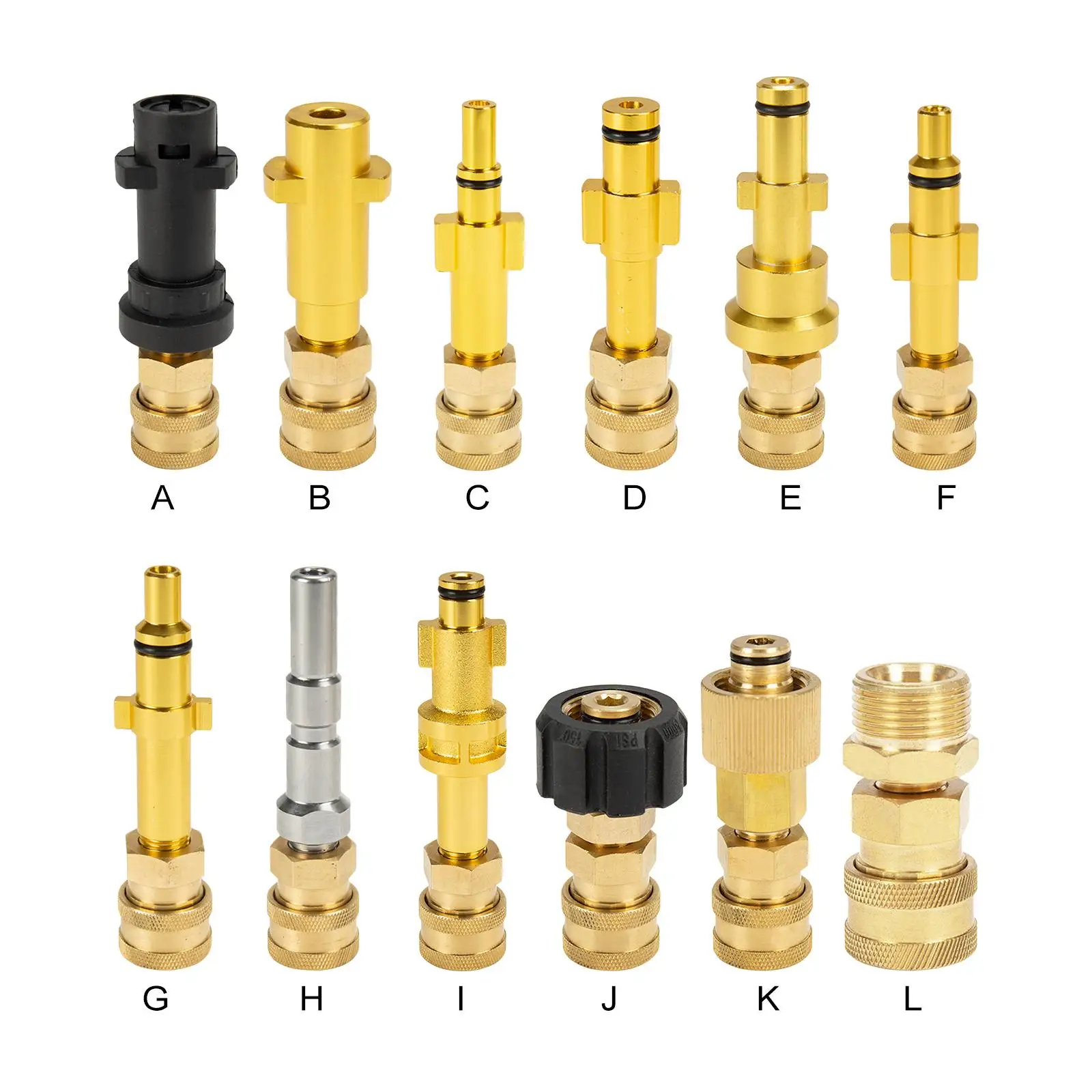 

Pressure Washer Quick Connector 1/4" to Spray Lance Bayonet Adapter 1/4" quick disconnect release fitting for KARCHERS