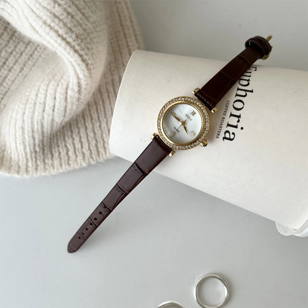 Новая мода IEKE в стиле ретро нишевый стиль Алмазный циферблат темпераментный