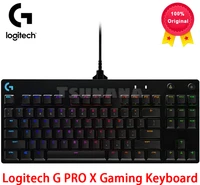 logitech g pro x gaming keyboard ultra portable tenkeyless design detachable 16 8 million color lightsync rgb backlit keys