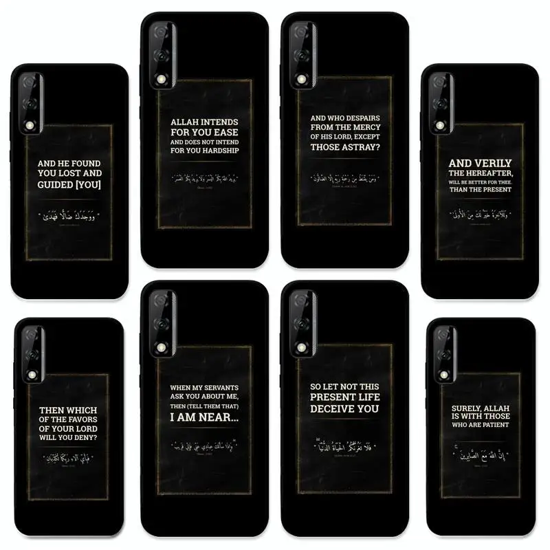

Lyrics Quotes Islamic Quotes Phone Case for Huawei Y 6 9 7 5 8s prime 2019 2018 enjoy 7 plus