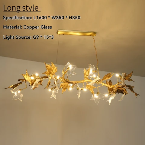 Медная люстра Artpad в стиле ART DECO