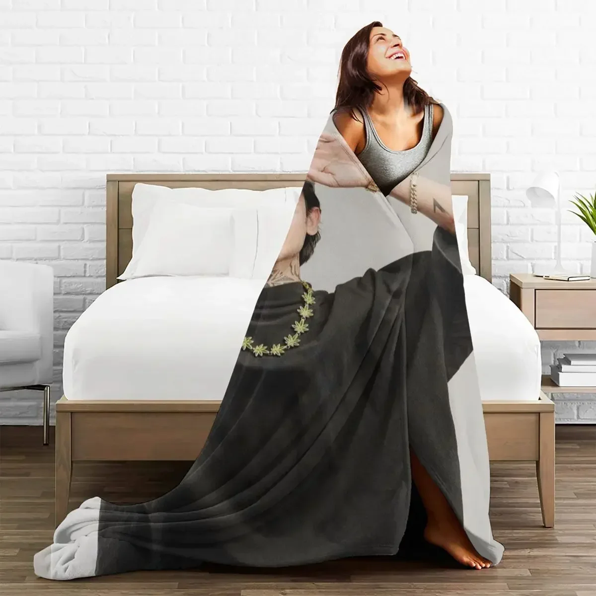 Фланелевое Дорожное Одеяло N-Natanael Canos Мексиканский Рэп-художник Мягкое Прочное