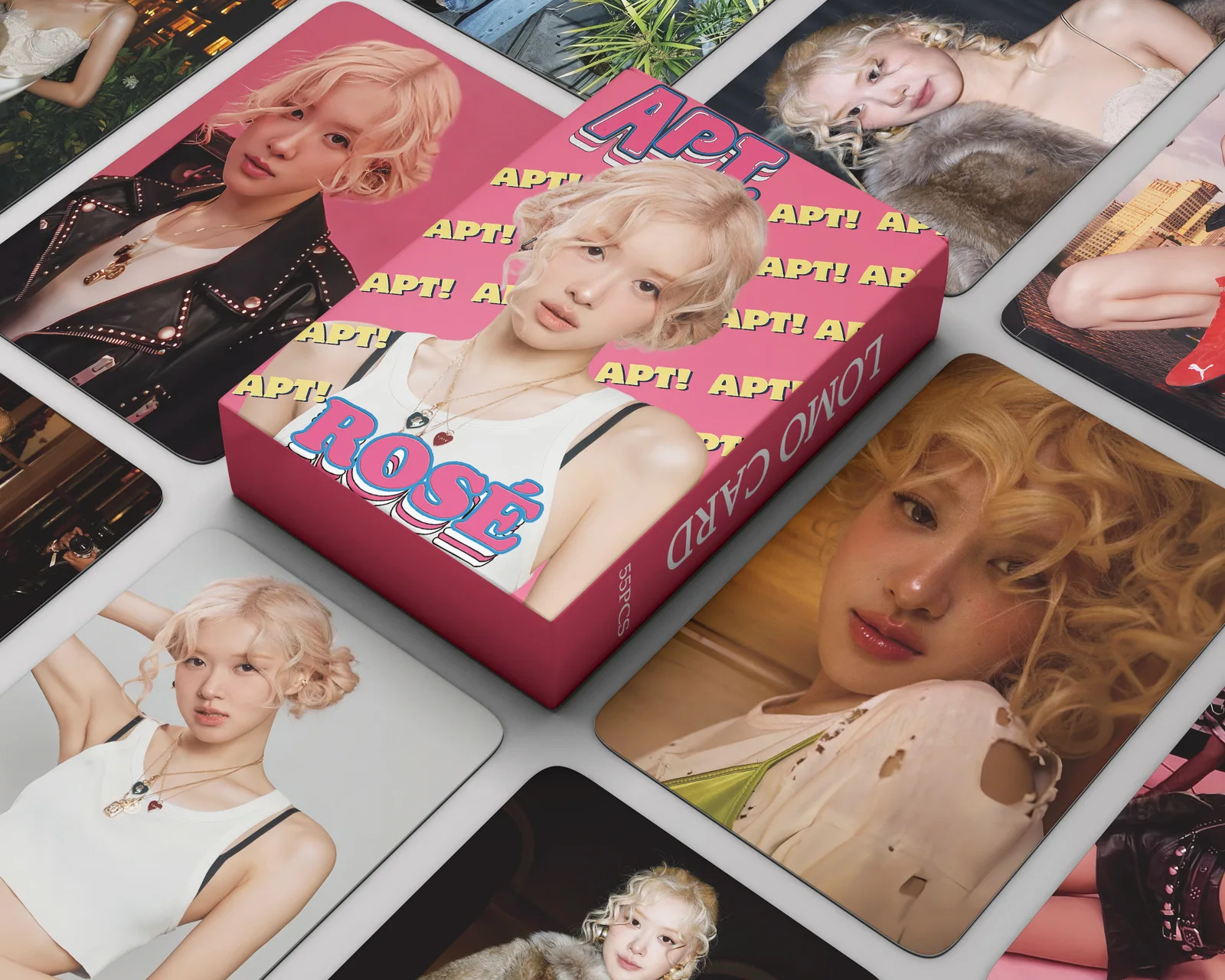 55 шт. Kpop Idol новый альбом APT MANTRA НОВЫЙ ЖЕНСКИЙ MOONLIT FLOOR ROSES LALISA Ломо-карта