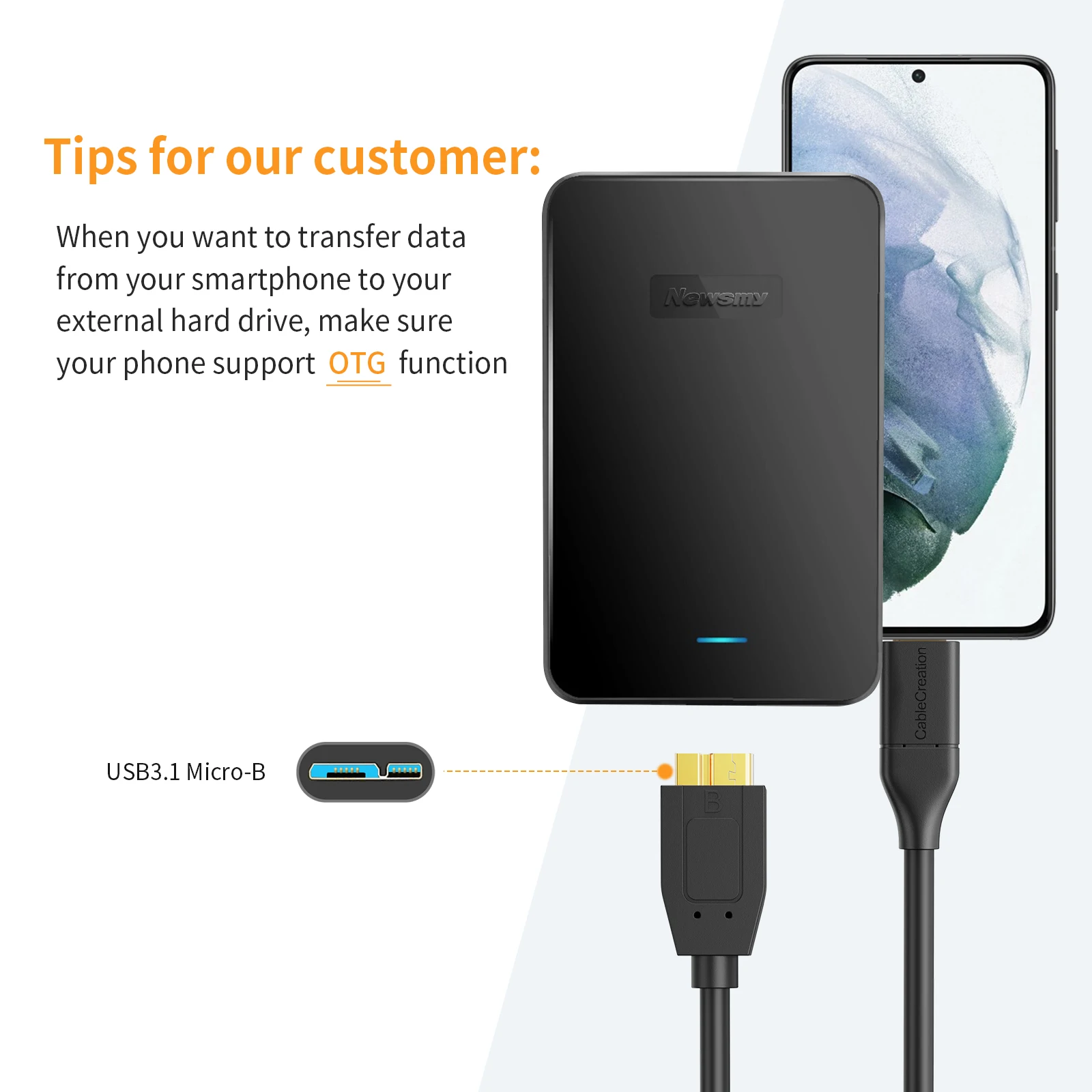 Кабель CableCreation usb 3.1 Type-C на Micro B 3 0 10 Гбит/с |