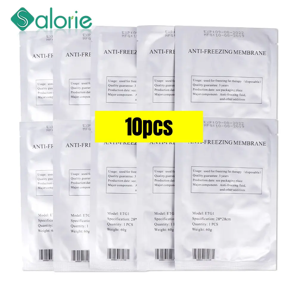 

10pcs Antifreeze Membrane Film for Cryotherapy Liposuction Freeze Cavitation Cryo Cooling Weight Loss Pads Antifreeze Gel Film