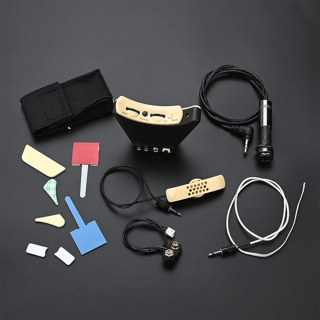 

Acoustic Folk Guitar Equalizer Piezoelectric Pickup Kit Sound Hole Replacement Part Playing Performance Professional