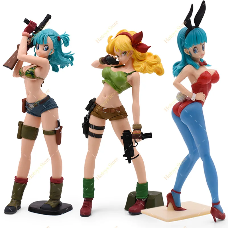 Bulma Bunny Girl Camouflage Cute Dolls Pvc Action Model Launch Collectible Toys For Children Birthday Gifts