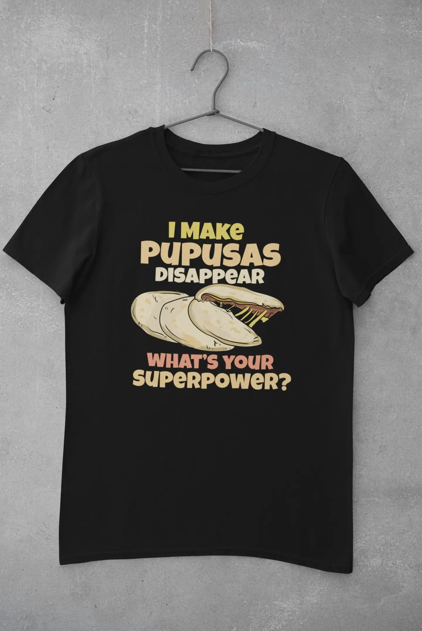 Футболка Pupusas с надписью El Сальвадор Food Lover I Make Disappear