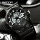 SANDA Sport Military Wrist Watch Men G Style LDE Digital Quartz Dual Display Watch Army Time Waterproof Watch Relogio Masculino Other Image
