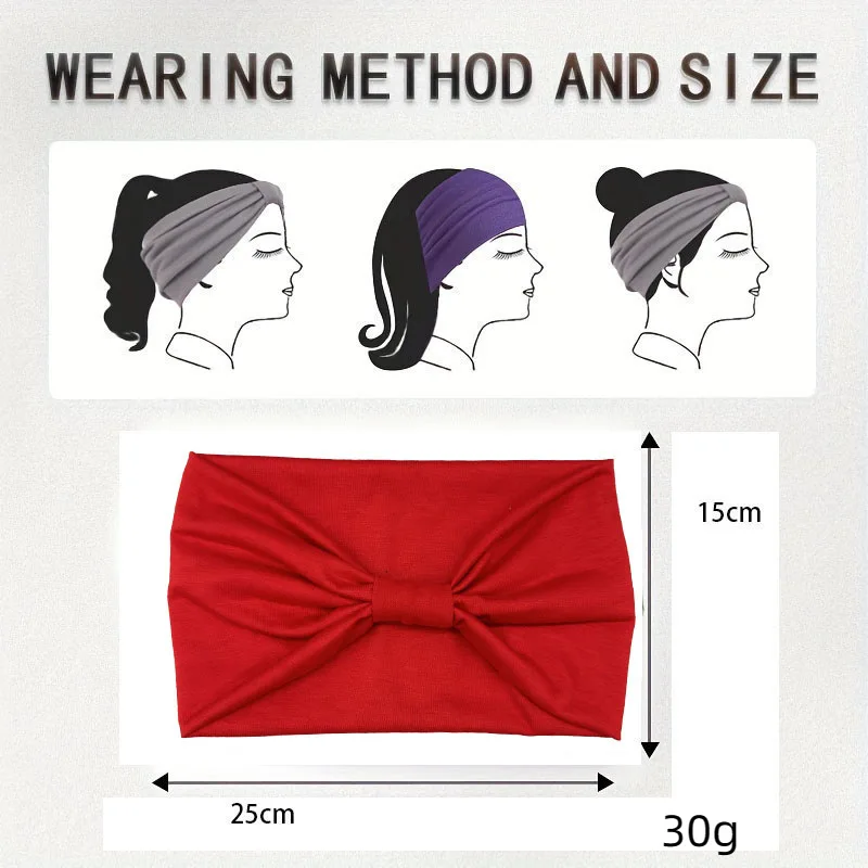 Женская стильная широкая повязка для волос-Многофункциональный головной платок