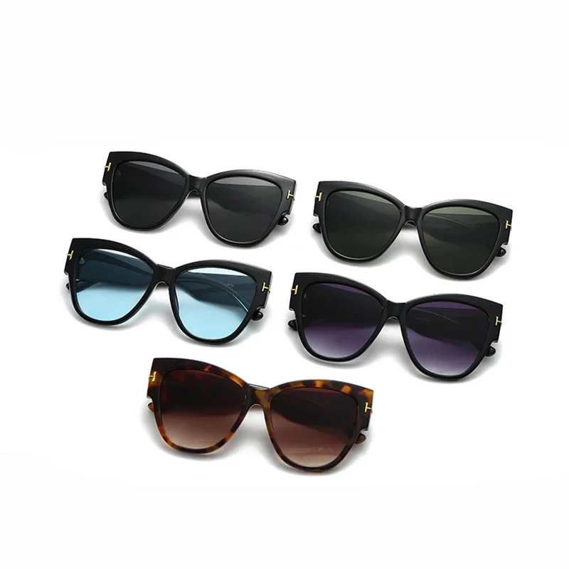 Очки солнцезащитные женские в стиле кошачий глаз пикантные винтажные Роскошные